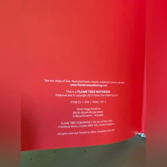 Moulin Rouge Notebook - Picture 7 of 7